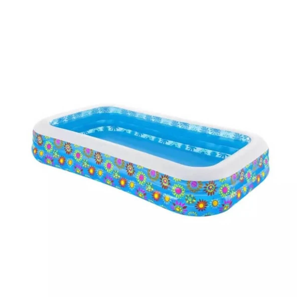 Bestway Funky Floral Şişme Aile Havuzu Jumbo Boy ( Okyanus Desenli ) - 2
