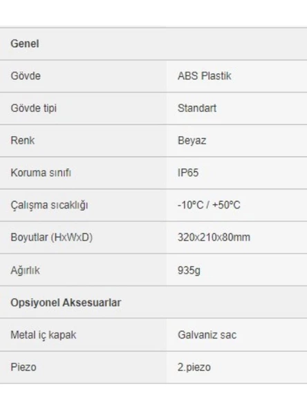 EDS AS240M Yürüyen LED Göstergeli Harici Siren - 7