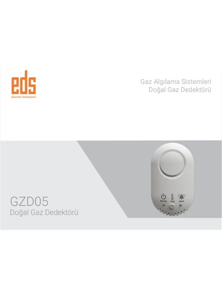 EDS GZD05 Doğalgaz ve LPG Duyarlı Gaz Dedektörü 12V Adaptör ile Çalışır - 3
