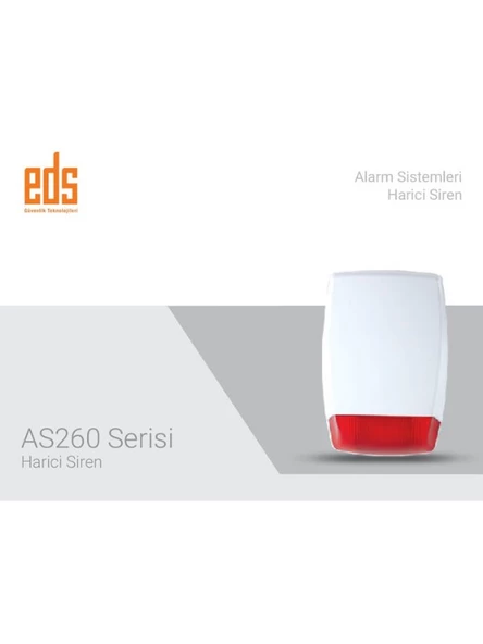 EDS AS260K Yürüyen LED Göstergeli Harici Siren - 2