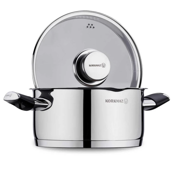 Korkmaz A2082 Pera Tencere 24X12 Cm - Resim 3