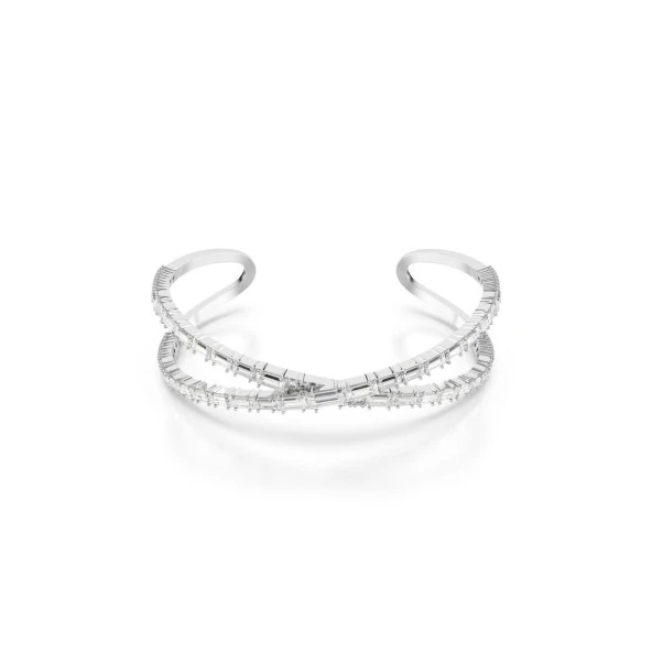 5677626 Swarovski Bilezik Hyperbola:Cuff Whıte/Rhs M