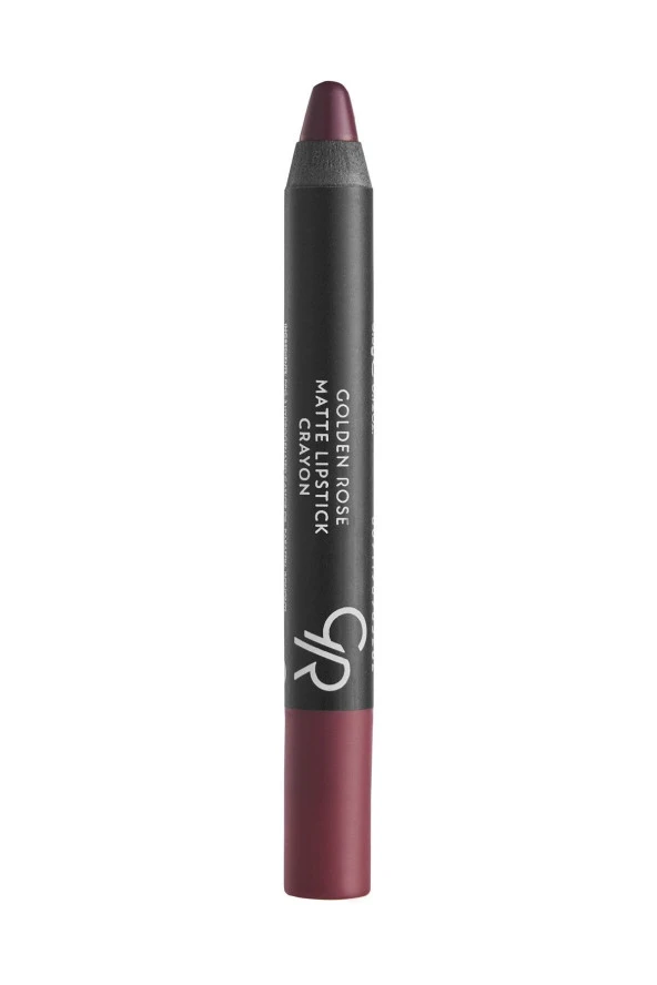 GOLDEN ROSE Matte Lipstick Crayon No:19 Dark Violet - Mat Kalem Ruj