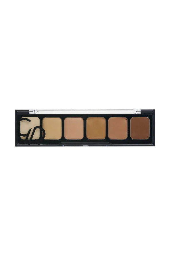 GOLDEN ROSE Correct&conceal Concealer Cream Palette No: 02 Medium To Dark - Kapatıcı Krem Palet