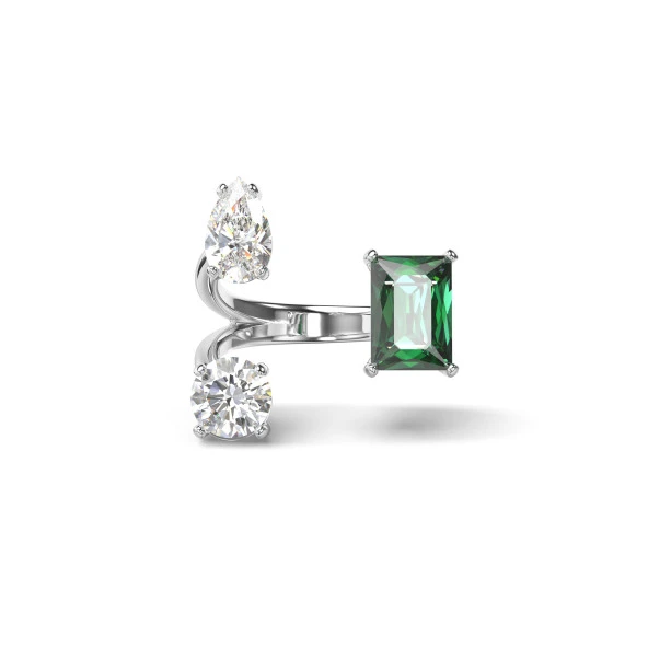 5676972 Swarovski Yüzük Mesmera:Ring Op Green White/Rhs 55