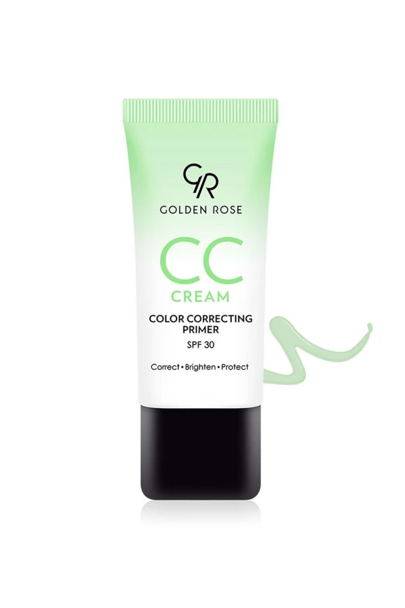 GOLDEN ROSE CC Cream Color Correcting Primer No: 04 Green - Cilt Rengini Dengeleyen Cc Krem