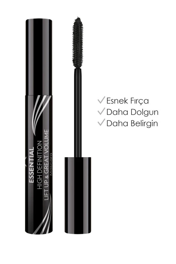 GOLDEN ROSE Essential High Definition & Liftup&great Volume Mascara - Black-hacim Veren Maskara - 2