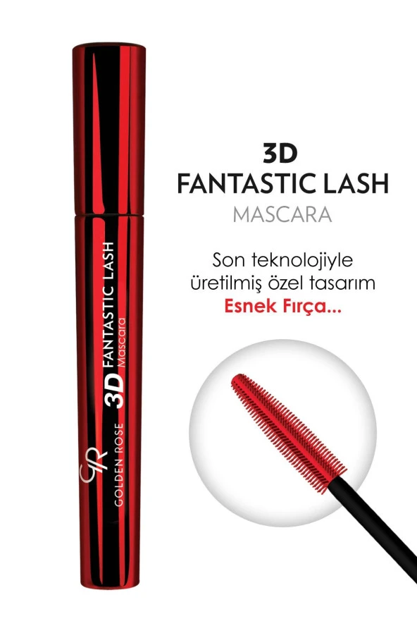 GOLDEN ROSE 3D Fantastic Lash Mascara - Black - Hacim Veren Maskara