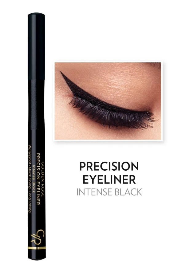 GOLDEN ROSE Siyah Eyeliner - Precision Liner 8691190068523 - 3