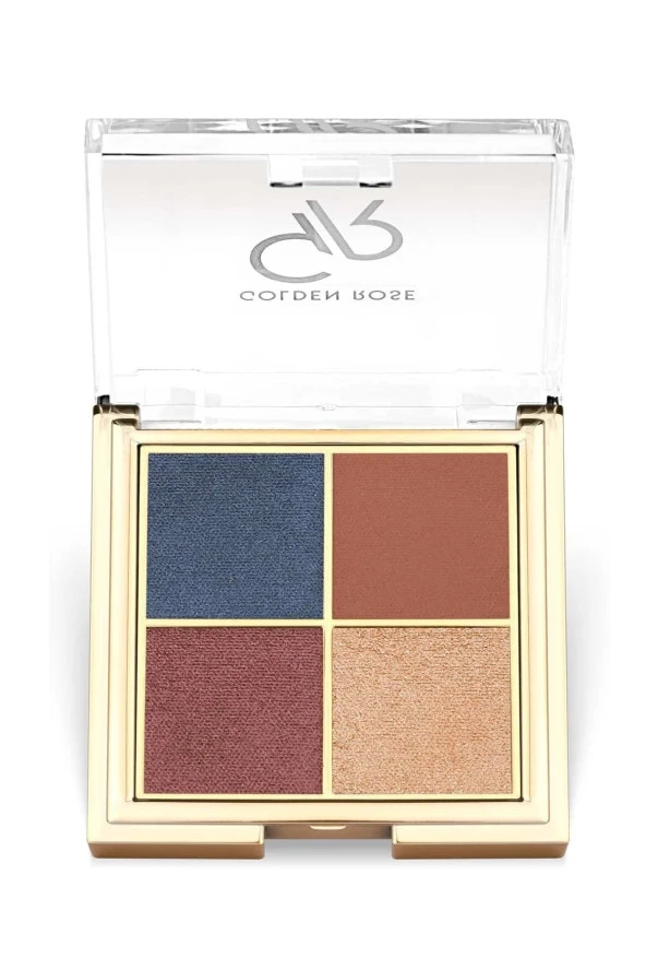 GOLDEN ROSE Quattro Eyeshadow Palette No: 03 Blue Charm - Far Paleti