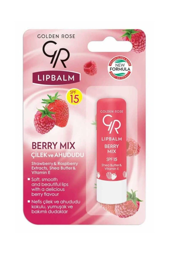 GOLDEN ROSE Lip Balm No: 09 Berry Mix - Dudak Bakım Kremi ve Nemlendirici