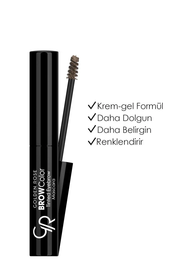 GOLDEN ROSE Brow Color Tinted Eyebrow Mascara No: 05 Walnut Brown - Kaş Maskarası