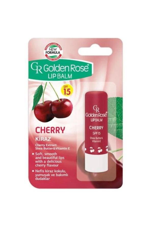 GOLDEN ROSE Lip Balm No: 07 Cherry - Dudak Bakım Kremi ve Nemlendirici