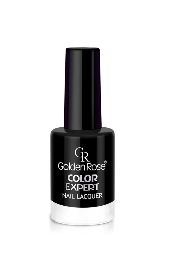 GOLDEN ROSE Color Expert Nail Lacquer No: 60 Black - Geniş Fırçalı Oje