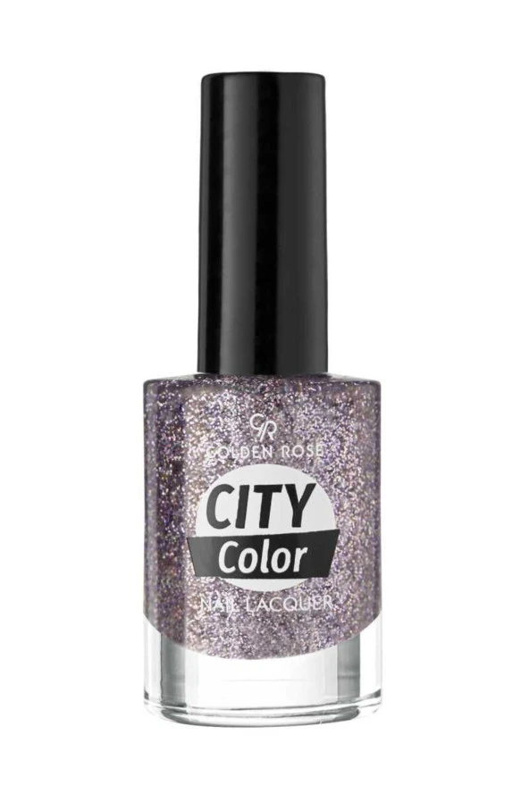 GOLDEN ROSE City Color Nail Lacquer Glitter No: 102 - Işıltılı Oje