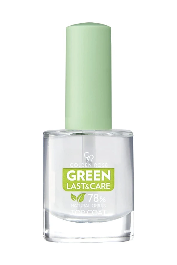 GOLDEN ROSE Green Last&care Top Coat-parlatıcı Oje