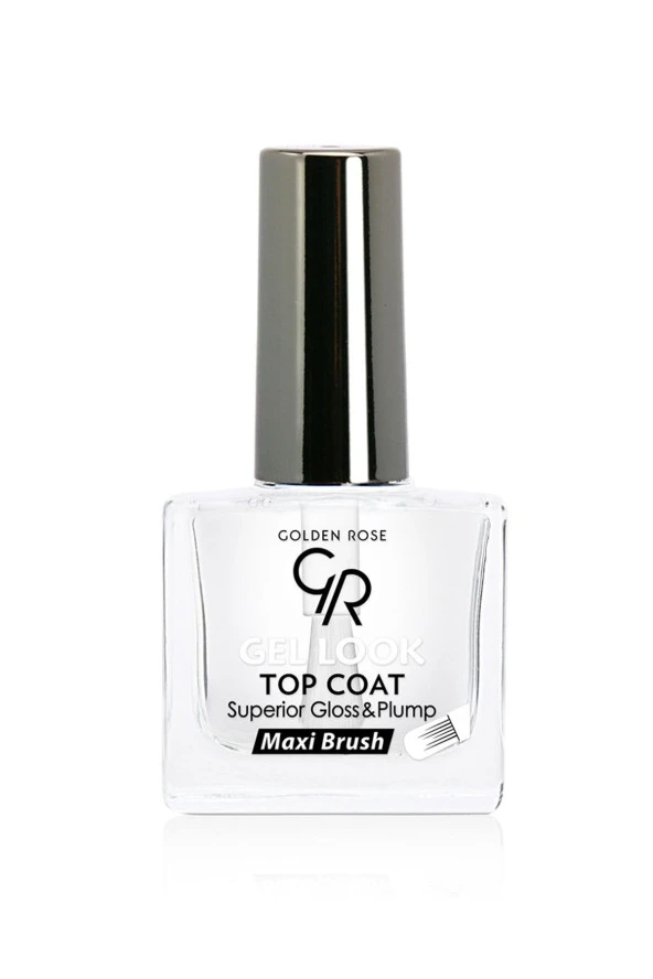 GOLDEN ROSE Top Coat - Gel Look - Parlatıcı Oje