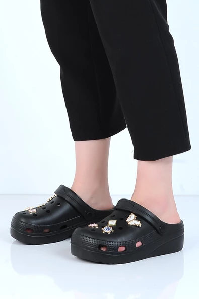Apella E300-6 Siyah Fiesta Eva Kız Çocuk Terlik - Resim 2