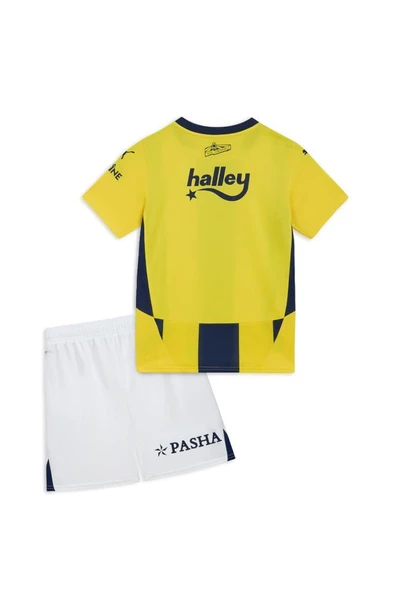 Puma FSK Home Minikit w/o 775365 01 Fenerbahçe Çocuk Forma Takımı Sarı Laci 2-6 Yaş - 2