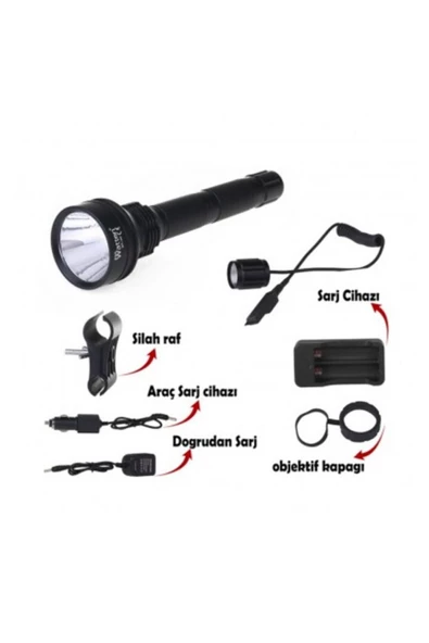 Watton Güçlü Profesyonel Tfek Feneri Wt-147 - 2