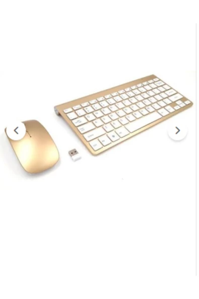 ONREZ Yeni Nesil Multimedia Keyboard Beyaz Renk Kablosuz Mouse Klavye Seti 2.4 Ghz Wıreless