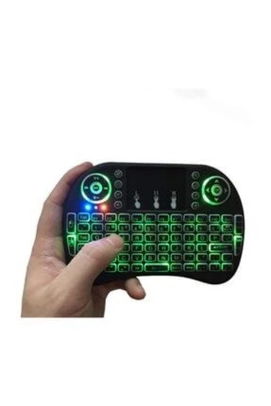 BLUE İNTER Mini Keyboard Backlit Bluetooth Çok Fonksiyonlu Klavye - 2