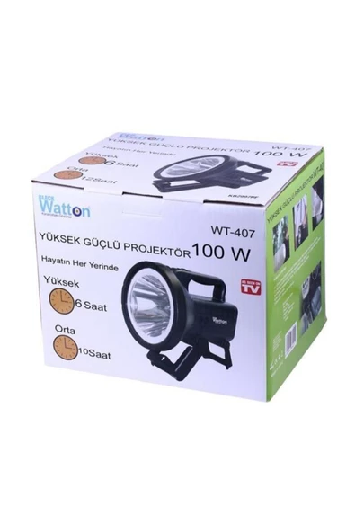 Watton Wt-407 Yüksek Güçlü 100 W Projektör - 3