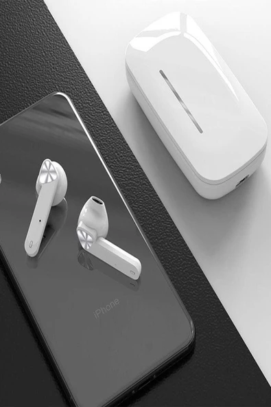 GLRTech Xiaomi Redmi Note 9 Pro Uyumlu Uyumlu Kızaklı Kablosuz Tws Kulaklık - 4