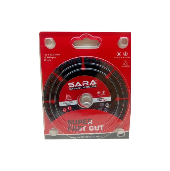 Sara S759 Çok Amaçlı Kesme Diski 115mm - 3