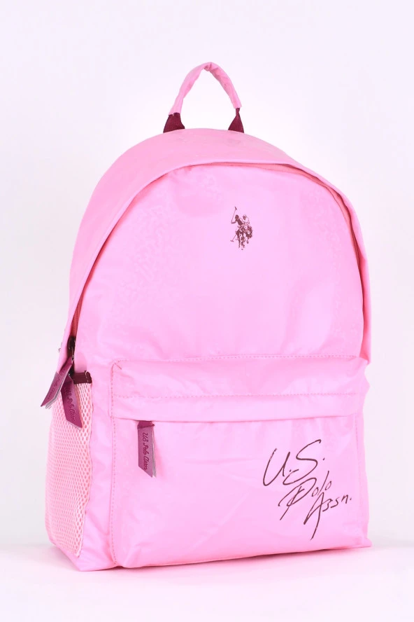 U.S. Polo Assn. Ultra Light Kız Çocuk Okul Çantası Pembe Seyahat Günlük Sırt Çantası PLCAN24227 - Resim 2