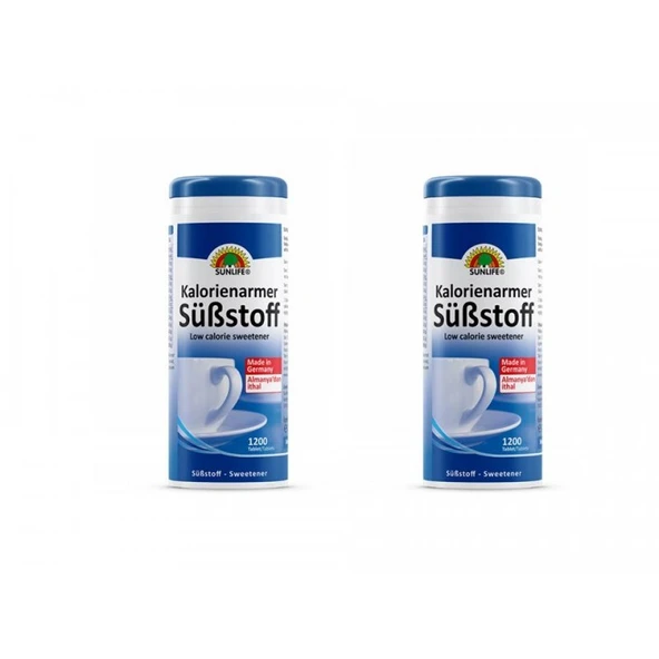 Sunlife Sweetener 1200 Tablet 2'li Paket Tatlandırıcı
