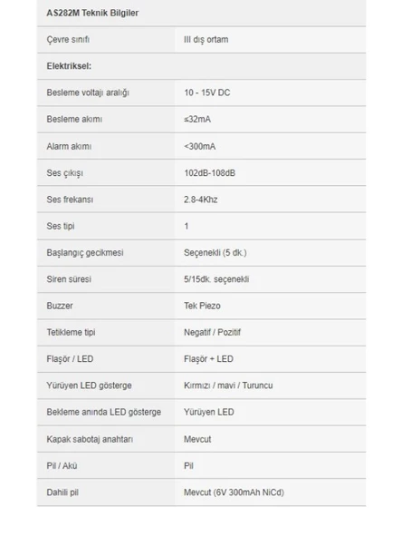 EDS AS282M Yürüyen LED Flaşörlü Harici Siren - 2