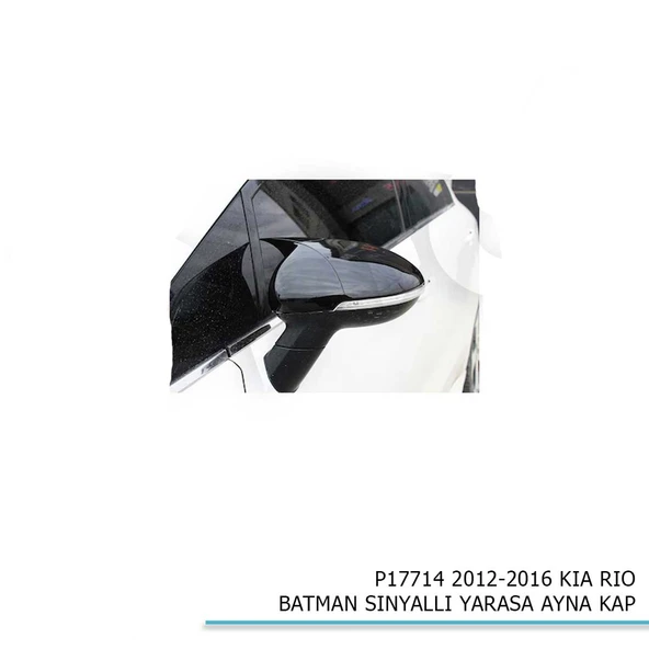 Kia Rio 2012-2016 SİNYALLİ Yarasa / Batman Ayna Kapağı - 2