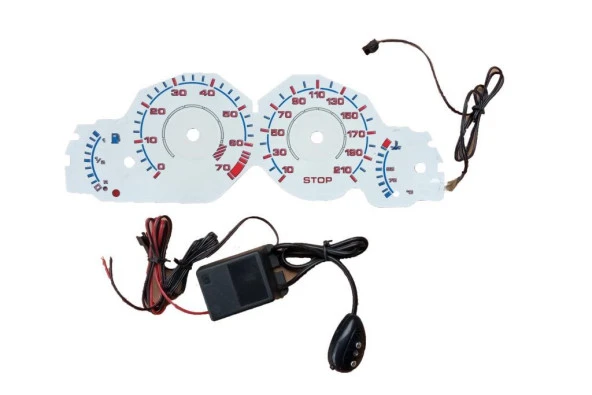 Peugeot 206 Işıklı Gösterge Paneli Hayalet Ekran Full Ledli
