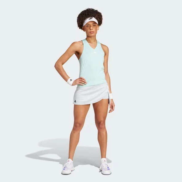 Adidas IW3779 Club Tenis Kadın Açık Mavi Tenis Etek - 5