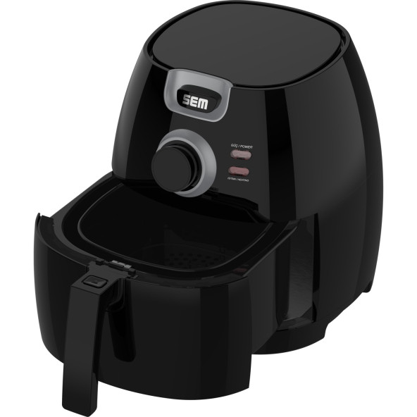 Sem Akıllı Aircook Yağsız Kızartma Sıcak Hava Fritöz - Airfryer 8 Program SC301 - 2