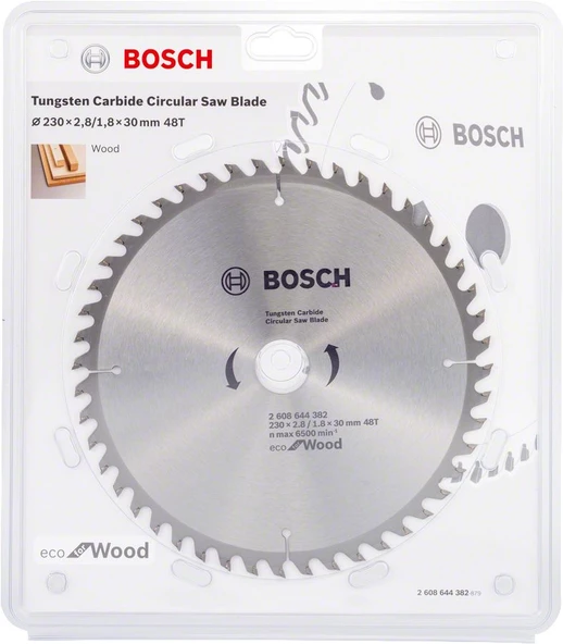 Bosch - Optiline Eco Serisi Ahşap için Daire Testere Bıçağı 230*30 48 Diş - 2