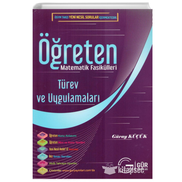 Öğreten Matematik Fasikülleri Türev ve Uygulamaları Konu Anlatımlı Gür Yayınları