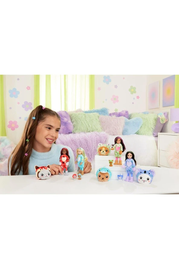 Barbie Chelsea Cutie Reveal Şirin Kostümler Serisi HRK27 HRK30 - Resim 5
