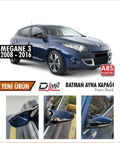 Renault Megane-3 2008-2016 Yarasa / Batman Ayna Kapağı