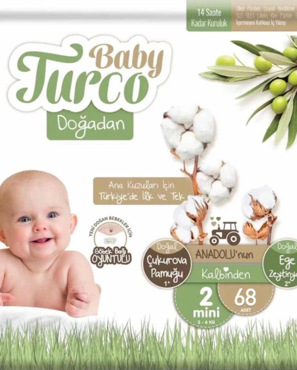 BABY TURCO DOĞADAN ECO MİNİ ( 68 X2 )