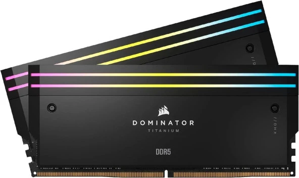 CORSAIR DOMINATOR® TITANIUM RGB 96GB (2x48GB) 6600Mhz DDR5 C32 1,40V Ram (CMP96GX5M2B6600C32) ürün görseli 1