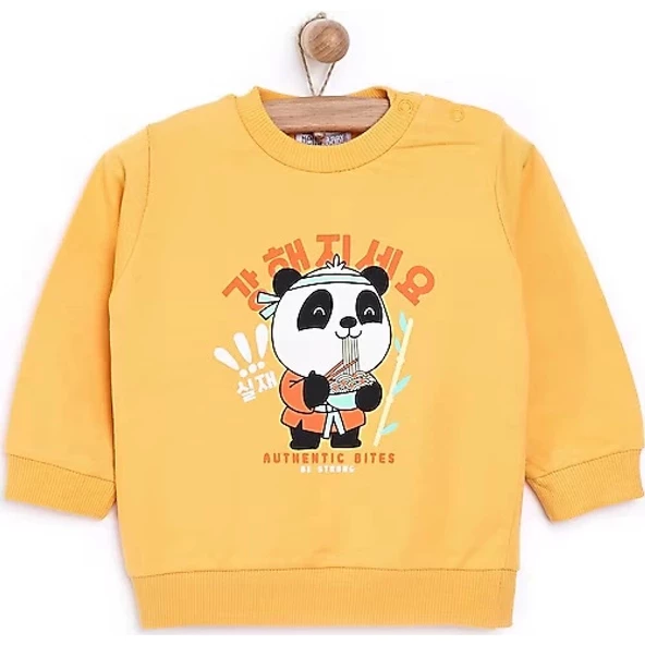 Hümatoys panda baskılı sweatshirt