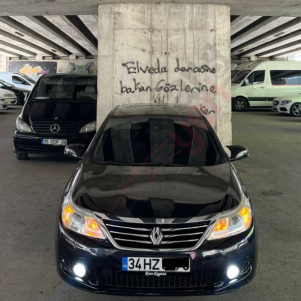 Renault Latitude 2010-2015 Yarasa / Batman Ayna Kapağı - 6
