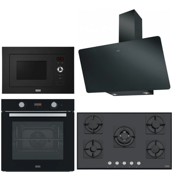 Franke Ankastre Set Siyah (FPJ 915 V BK A-FHNS 905 4G TC B-FSL 86 H BK-FSL 20 MW BK)