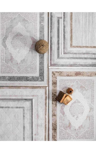 Vivaldi Nüans 1047 Vizon Serisi Akrilik Salon Oturma Yatak Odası Halısı - Resim 2