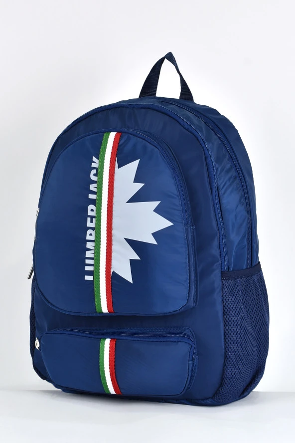 Lumberjack Okul Sırt Çantası Unisex Çok Gözlü Günlük Seyahat Sırt Çantası Lacivert LMCAN24014 - Resim 4