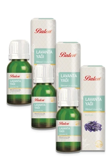 Balen Lavanta Yağı 20 ml 3'lü