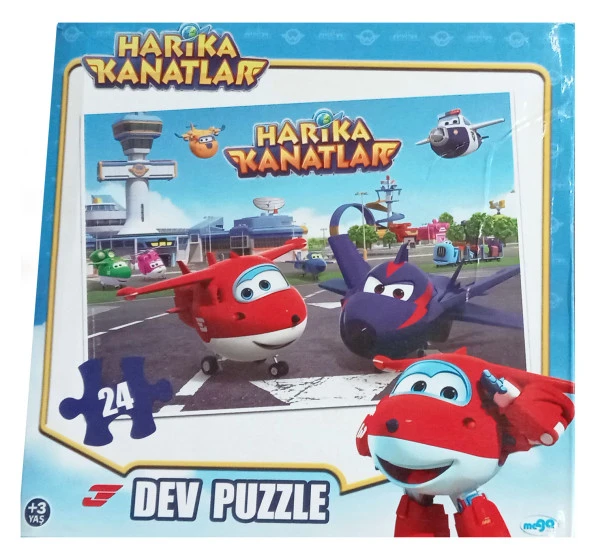 Harika Kanatlar Dev Puzzle Kutulu 24 Parça Çocuk Pazıl 50x70 cm