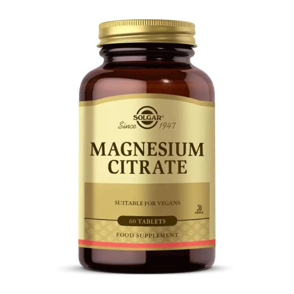 Solgar Magnesium Citrate 60 Tablet - Diş Beyazlatıcı Köpük Hediye